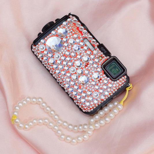 Geniune Cute y2k aesthetic digicam Nikon Coolpix AW 100 waterproof camera with beaded strap PreOwned