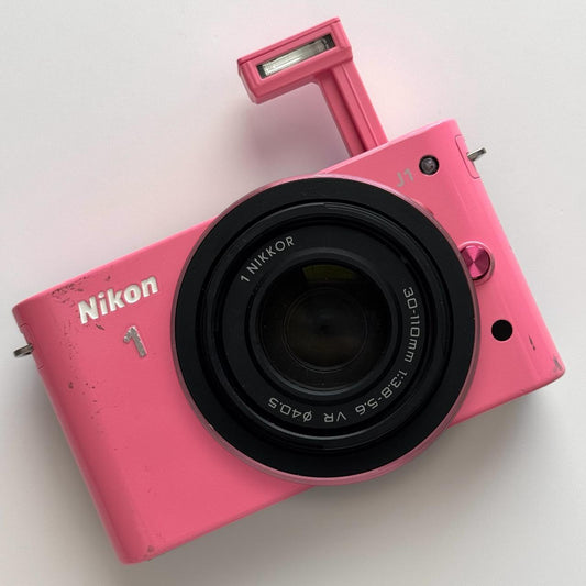 Geniune Pre-Owend Nikon 1 J1 Pink Mirrorless Digital Camera 🎀 ₊˚ ⊹ 💗