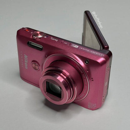 Geniune Nikon Coolpix S6900 Pink Digital Camera Bundle Pre-Owned🫧⋆ ₊˚🎀 RARE Hot Pink Digicam