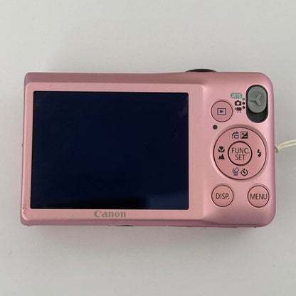 Geniune Pre-Owend Canon PowerShot Elph SD1300 IS Digital Camera 🌸 ˚ ₊・ Baby Pink Bundle
