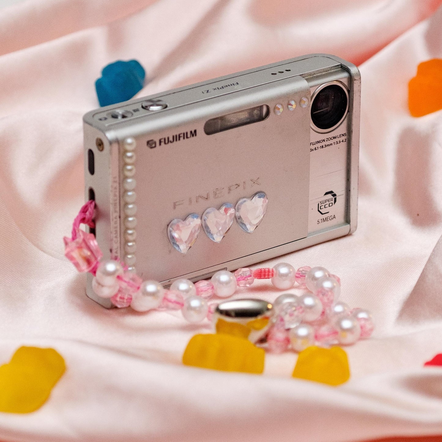 Geniune Fujifilm Finepix Z1 Cute y2k Aesthetic Decorated Digicam PreOwned