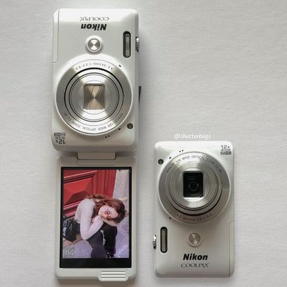 Geniune Pre-Owend Nikon Coolpix S6900 Digital Camera Bundle 🤍 ˚⊹ ⋆ 🐇 RARE Glossy White Digicam