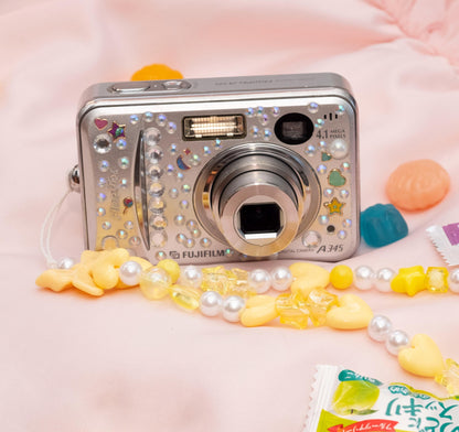 Geniune Cute Y2k Aesthetic Fujifilm Finepix A345 hand decorated digital camera PreOwned