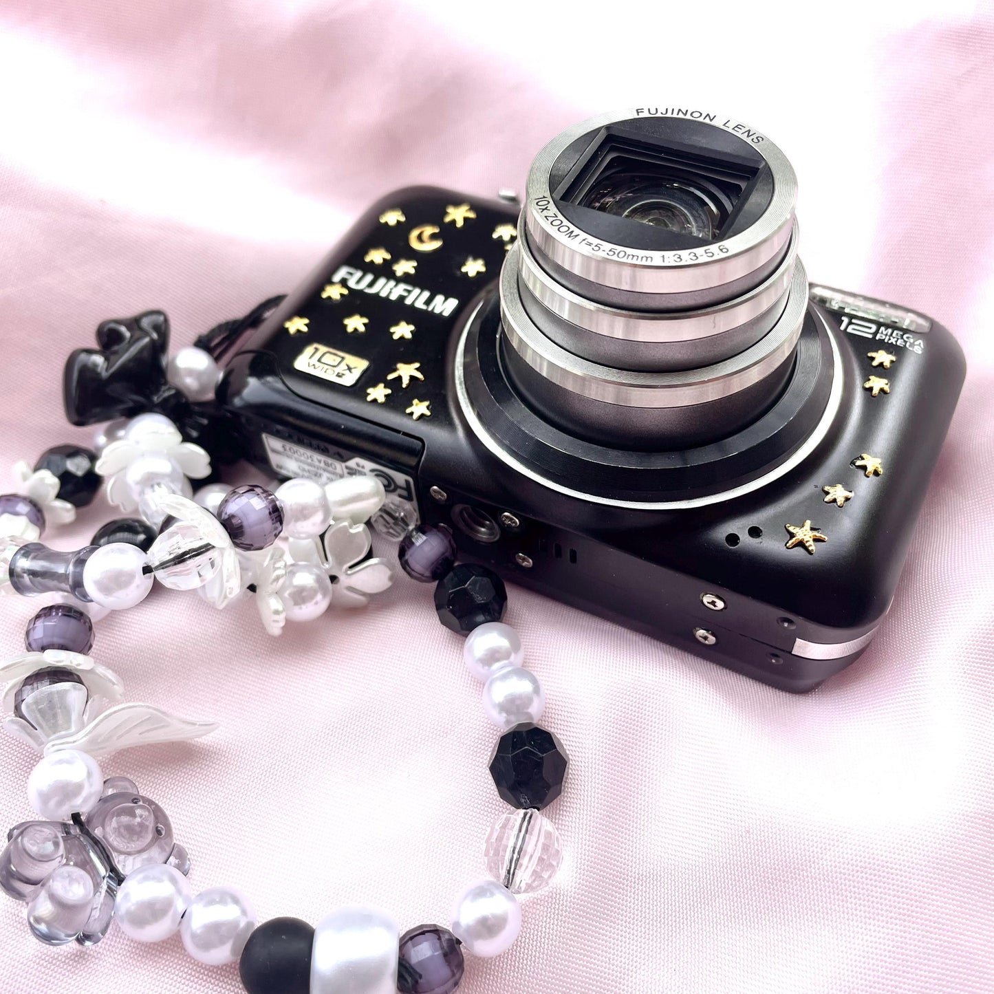 Geniune Fujifilm Finepix JZ310 y2k aesthetic decorated digicam with beaded strap, full set PreOwned