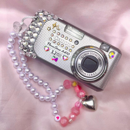 Geniune Canon Poweshot A410 Cute Y2k Aesthetic decorated digital camera, has flaw! READ DESCRIPTION PreOwned