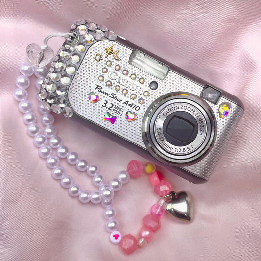 Geniune Canon Poweshot A410 Cute Y2k Aesthetic decorated digital camera, has flaw! READ DESCRIPTION PreOwned