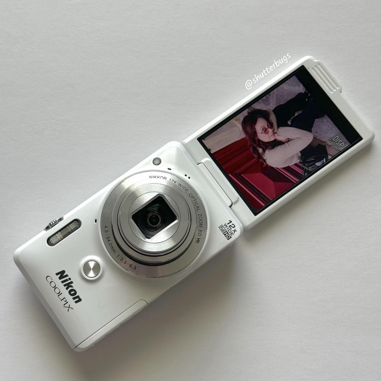 Geniune Pre-Owend Nikon Coolpix S6900 Digital Camera Bundle 🤍 ˚⊹ ⋆ 🐇 RARE Glossy White Digicam