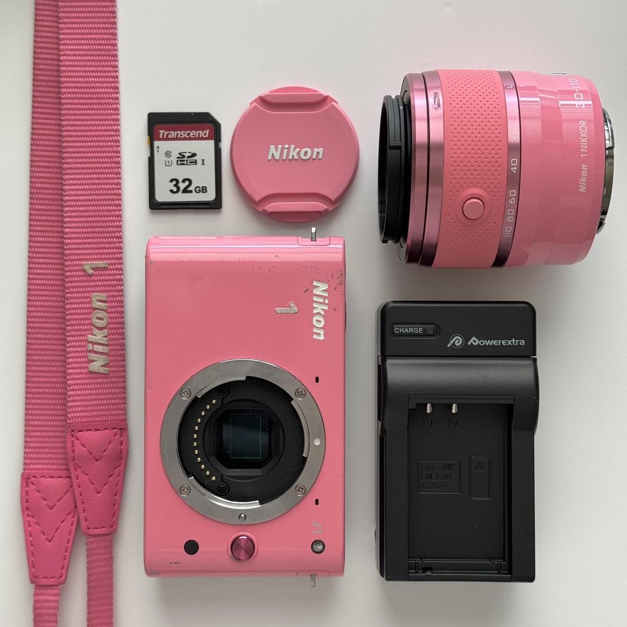 Geniune Pre-Owend Nikon 1 J1 Pink Mirrorless Digital Camera 🎀 ₊˚ ⊹ 💗