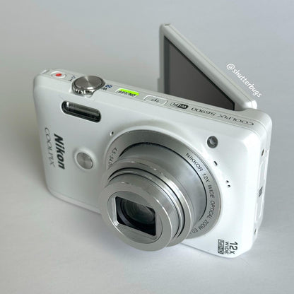 Geniune Pre-Owend Nikon Coolpix S6900 Digital Camera Bundle 🤍 ˚⊹ ⋆ 🐇 RARE Glossy White Digicam