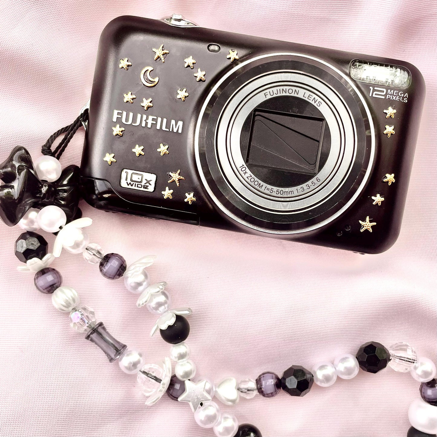 Geniune Fujifilm Finepix JZ310 y2k aesthetic decorated digicam with beaded strap, full set PreOwned