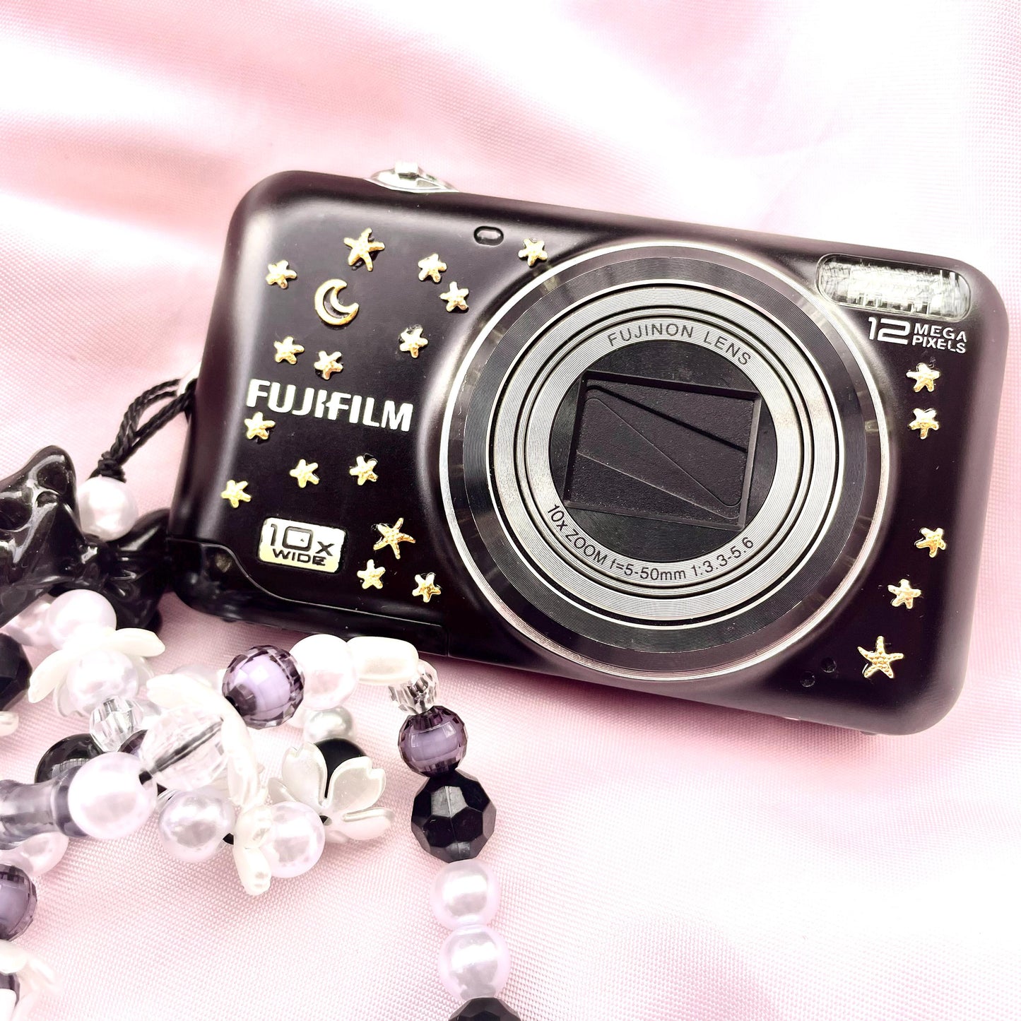 Geniune Fujifilm Finepix JZ310 y2k aesthetic decorated digicam with beaded strap, full set PreOwned