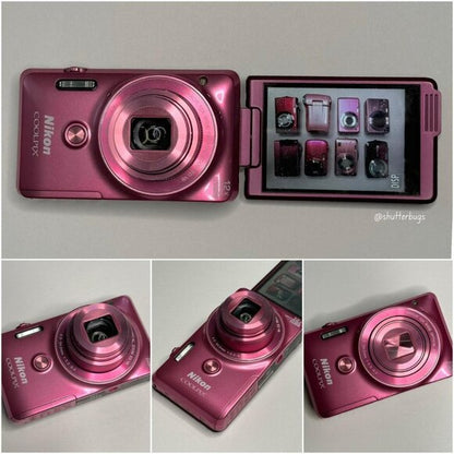 Geniune Nikon Coolpix S6900 Pink Digital Camera Bundle Pre-Owned🫧⋆ ₊˚🎀 RARE Hot Pink Digicam