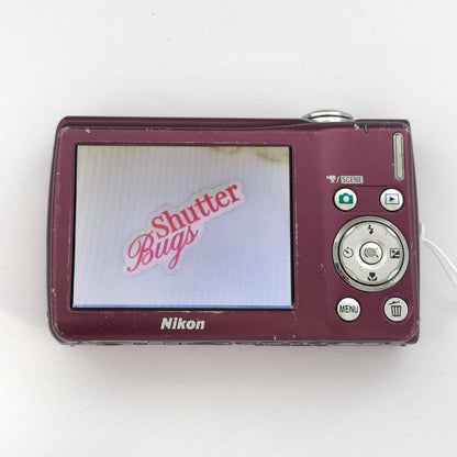 Geniune Pre-Owend Nikon Coolpix S220 Plum Digital Camera