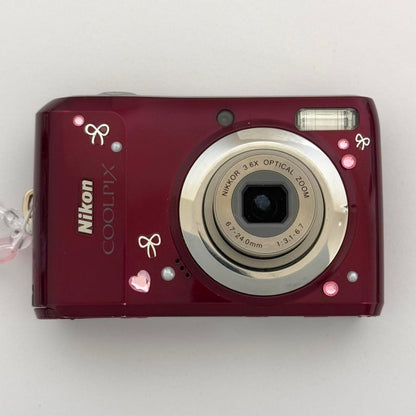 Geniune Pre-Owend Nikon Coolpix L20 Digital Camera ๋ .🍷⋆