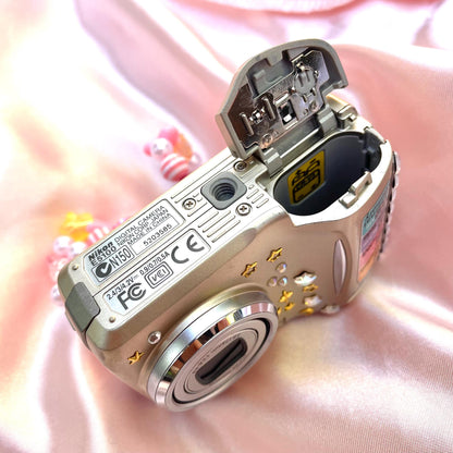 Geniune Nikon Coolpix E5100 cute y2k aesthetic bejewelled digicam with beaded strap PreOwned