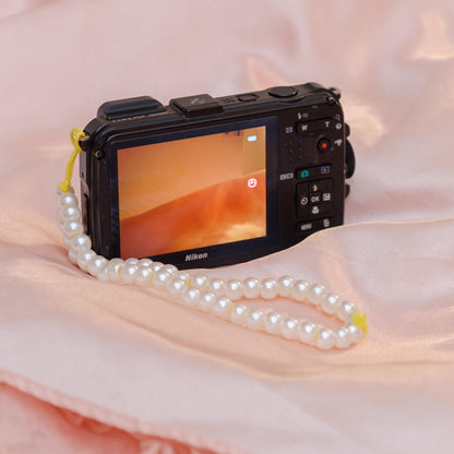 Geniune Cute y2k aesthetic digicam Nikon Coolpix AW 100 waterproof camera with beaded strap PreOwned