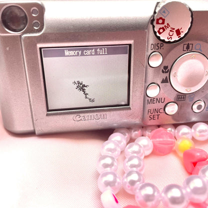 Geniune Canon Poweshot A410 Cute Y2k Aesthetic decorated digital camera, has flaw! READ DESCRIPTION PreOwned