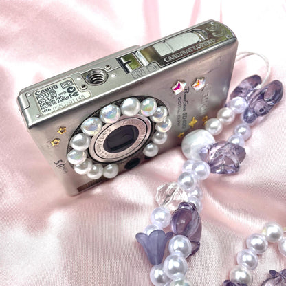 Geniune Canon PowerShot SD 400 Digital Elph y2k aesthetic decorated digicam with beaded strap, full set PreOwned
