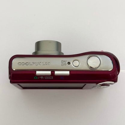 Geniune Pre-Owend Nikon Coolpix L20 Digital Camera ๋ .🍷⋆